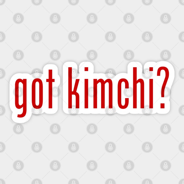 got kimchi? Sticker by tinybiscuits